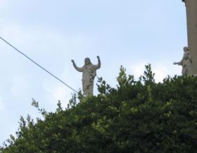 Statue of Jesus Christ near an electrical wire, Casco Viejo, Panama – Best Places In The World To Retire – International Living